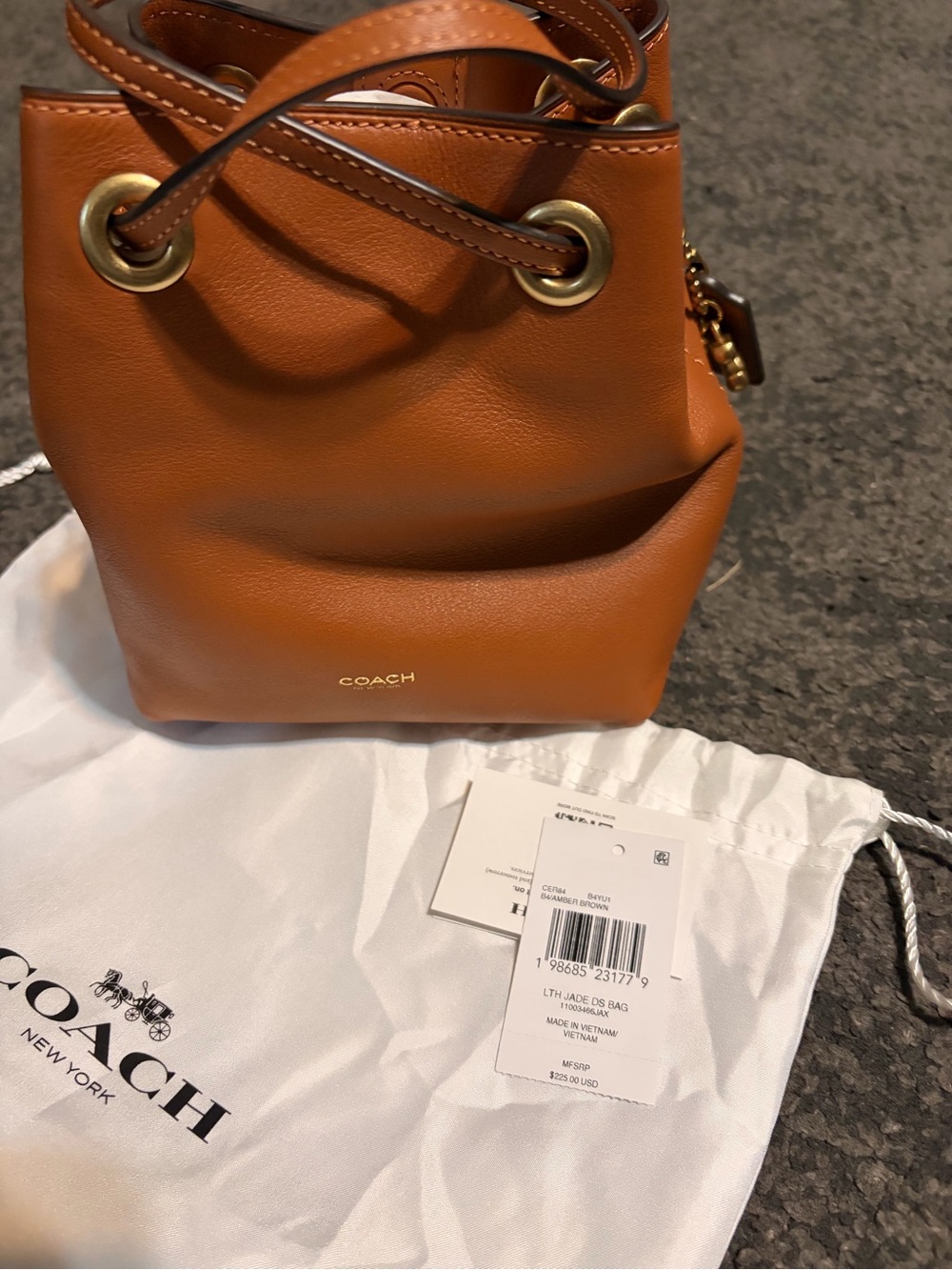 Coach Jade Drawstring Bucket Bag
